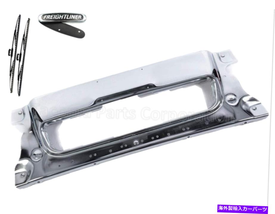 クロームカバー Freightliner CenturyのフロントセンタートラックChromeBumper Plus Logo and Wipers Front Center Truck Chrome Bumper for Freightliner Century PLUS Logo and Wipers【並行輸入品】