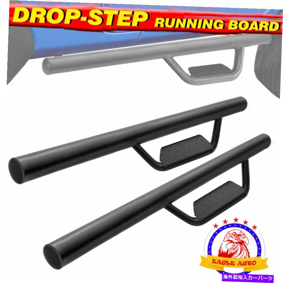 Nerf Bar 07-18 JKジープラングラー2ドアランニングボードnerf bar hoop blkサイドステップ For 07-18 JK Jeep Wrangler 2 Door Running Boards Nerf Bar HOOP BLK Side Step【並行輸入品】