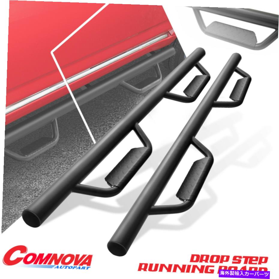 Nerf Bar フープランニングボードNERFバーサイドステップフィット2007-2021トヨタツンドラダブルキャブ HOOP Running Boards Nerf Bar Side Step Fit 2007-2021 Toyota Tundra Double Cab【並行輸入品】