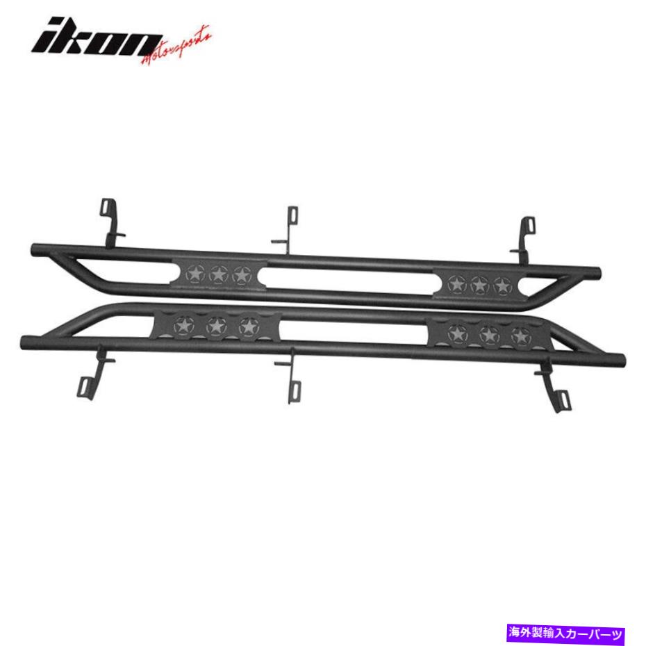 Nerf Bar フィット2007-2018ジープラングラー4ドア2PCSランニングボードサイドステップナーフバー Fits 2007-2018 Jeep Wrangler 4-Door 2PCS Running Boards Side Step Nerf Bars【並行輸入品】｜Us Custom Parts Shop USDM