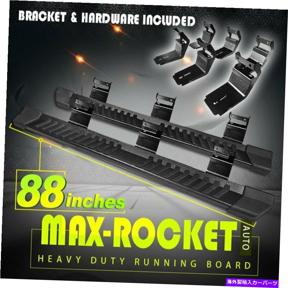 Nerf Bar 04-14フォードF150スーパークルーキャブグレーサイドステップランニングボードnerf bar v 6\