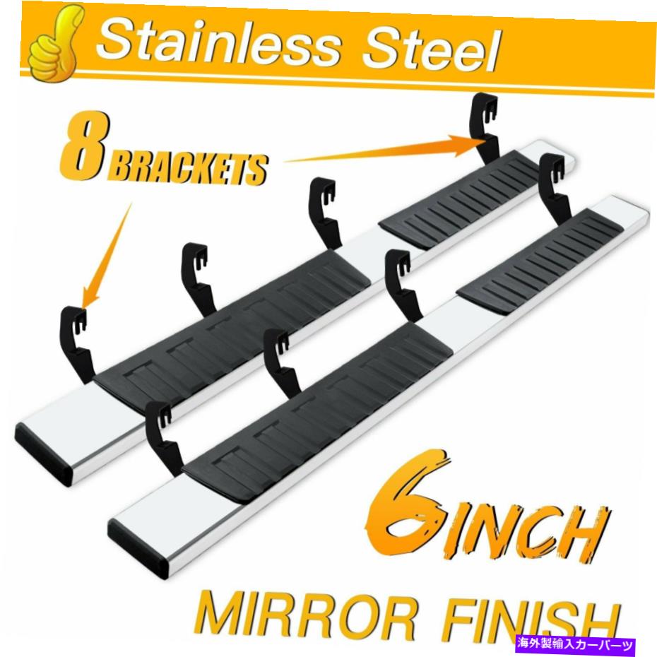 Nerf Bar 07-18シルバラード/シエラ1500クルーキャブ6 "ネルフバーサイドステップランニングボード FOR 07-18 Silverado/Sierra 1500 Crew Cab 6" Nerf Bar Side Step Running Boards【並行輸入品】｜Us Custom Parts Shop USDM