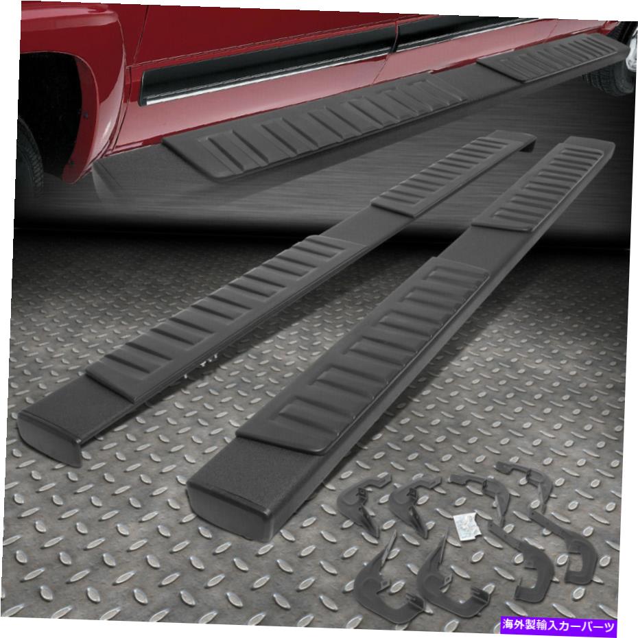 Nerf Bar 07-19シルバラードシエラクルーキャブブラック6 "ランニングボードサイドステップネルフバー FOR 07-19 SILVERADO SIERRA CREW CAB BLACK 6" RUNNING BOARD SIDE STEP NERF BAR【並行輸入品】｜Us Custom Parts Shop USDM