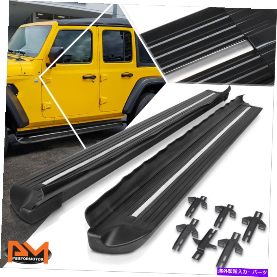 Nerf Bar 07-18用ジープラングラーJK 4-DRフラット4 "サイドステップナーフバーランニングボードブラック For 07-18 Jeep Wrangler JK 4-Dr Flat 4" Side Step Nerf Bar Running Board Black【並行輸入品】｜Us Custom Parts Shop USDM
