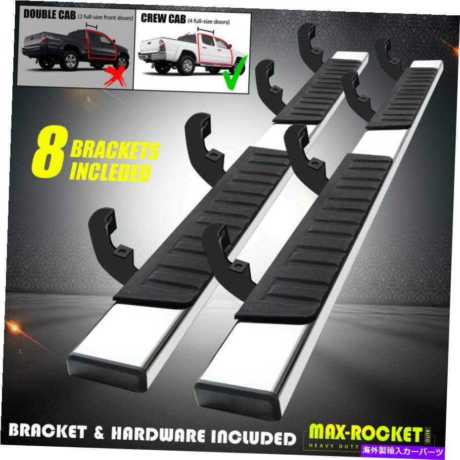 Nerf Bar 6 "2019-2022シルバラード/シエラ1500クルーキャブサイドステップナーフバーのランニングボード 6" Running Board For 2019-2022 Silverado/Sierra 1500 Crew Cab Side Step Nerf Bar【並行輸入品】｜Us Custom Parts Shop USDM