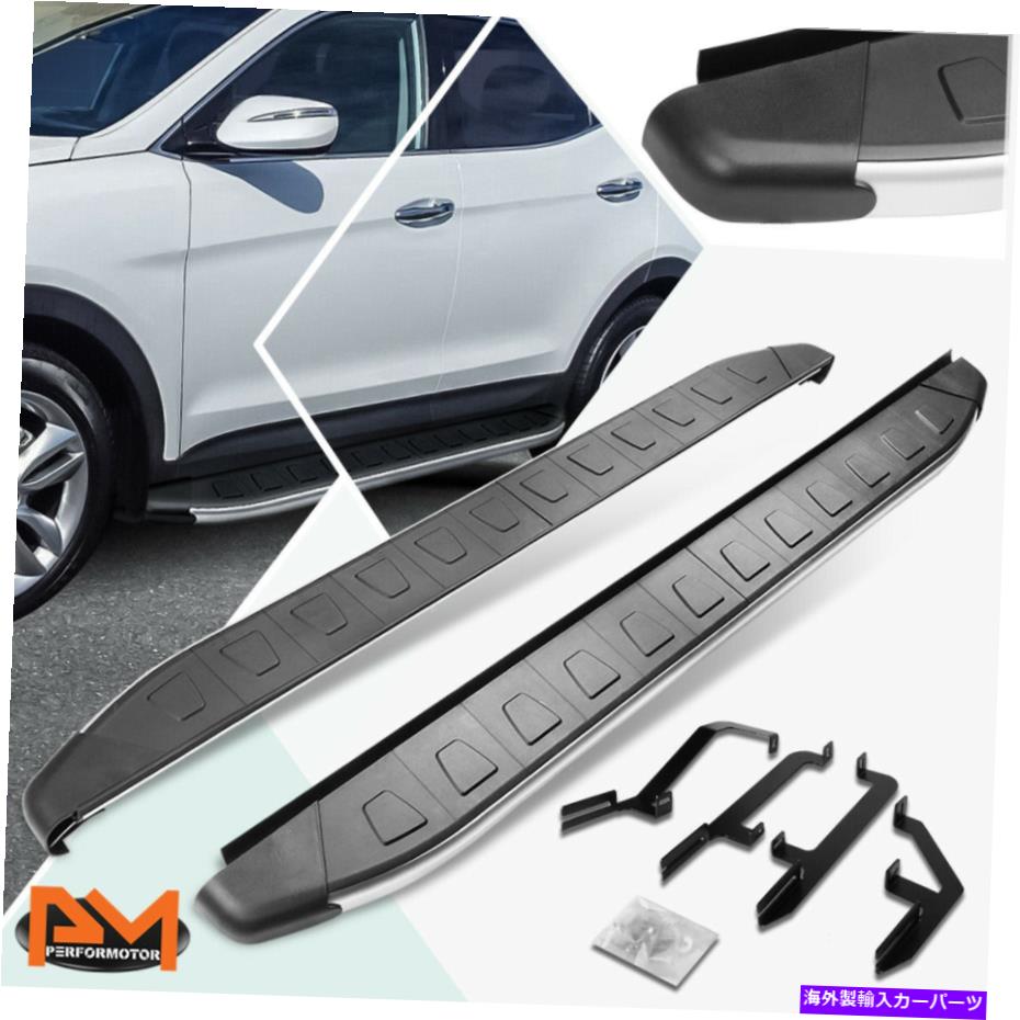 Nerf Bar 13-17のヒュンダイサンタフェアルミニウム5.75 "サイドステップナーフバーランニングボードブラック For 13-17 Hyundai Santa Fe Aluminum 5.75" Side Step Nerf Bar Running Board Black【並行輸入品】｜Us Custom Parts Shop USDM