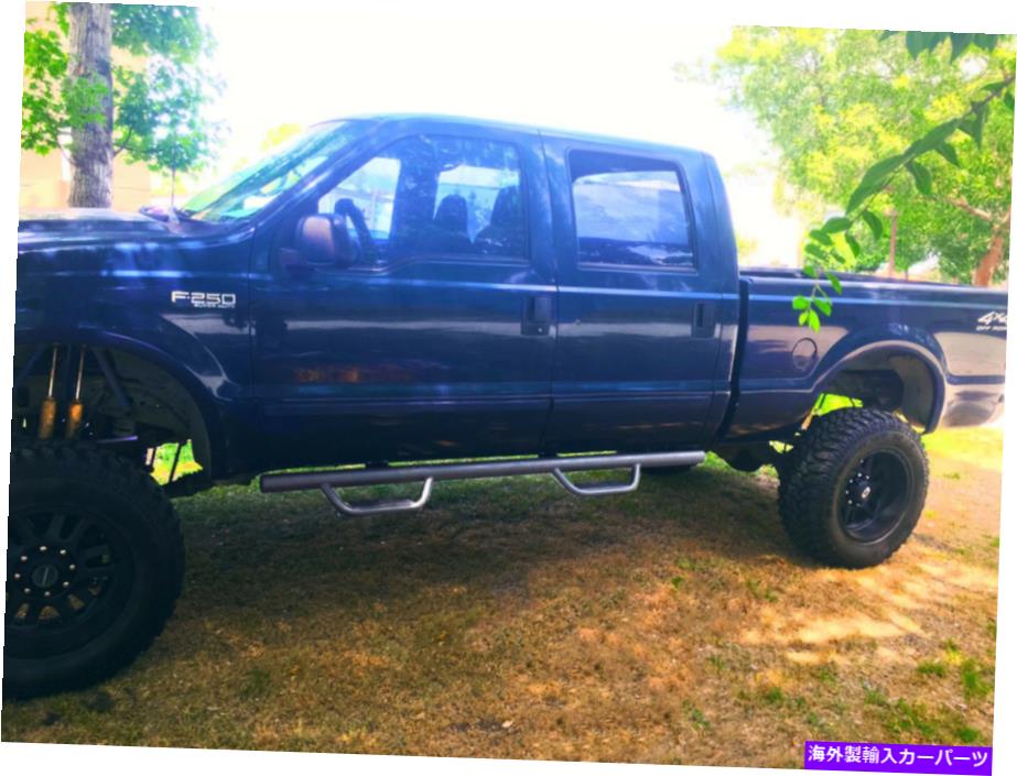 Nerf Bar ランニングボードドロップステップnerfバーフィット2000-2015 Ford F-250 SDクルーキャブ Running Boards Drop Step Nerf Bar fit 2000-2015 Ford F-250 SD Crew Cab【並行輸入品】