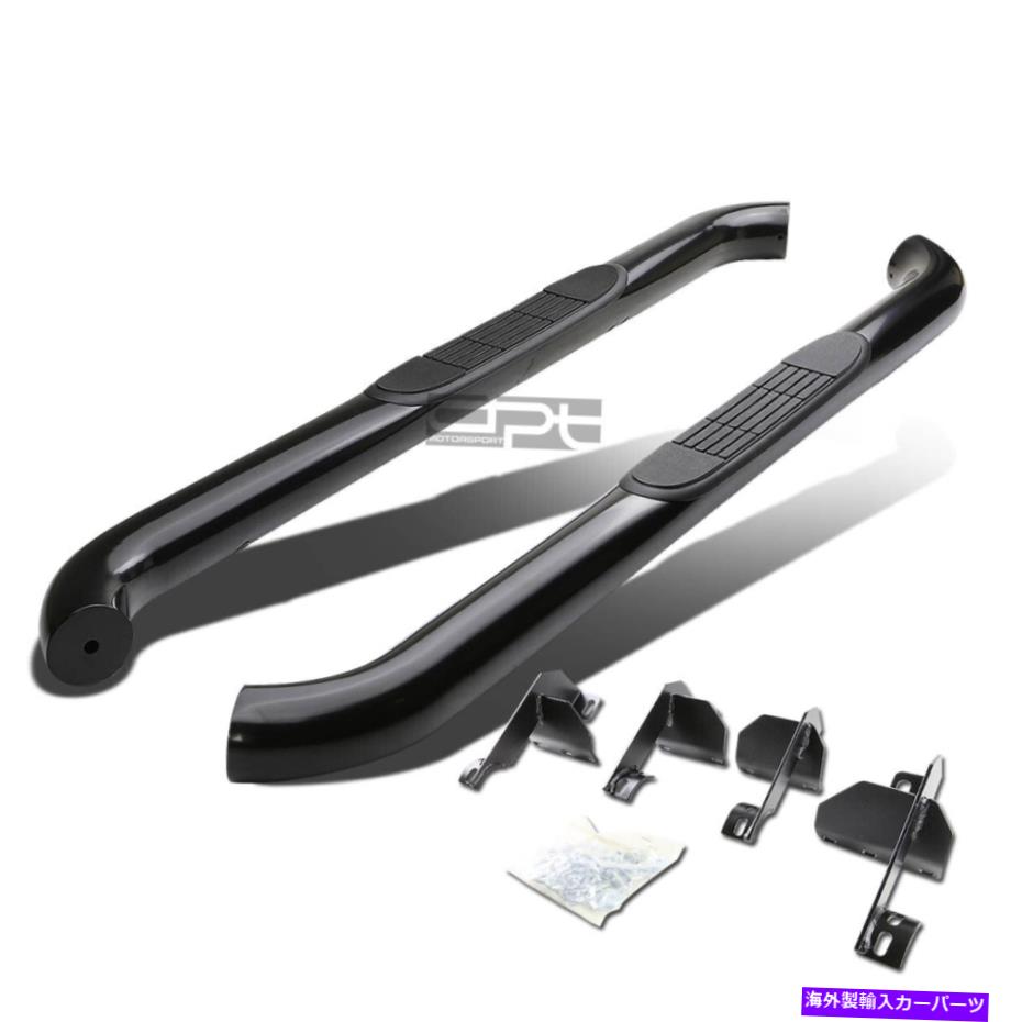 Nerf Bar フィット07-18ジープラングラーJK/JKU 2DR SUVブラック3 \