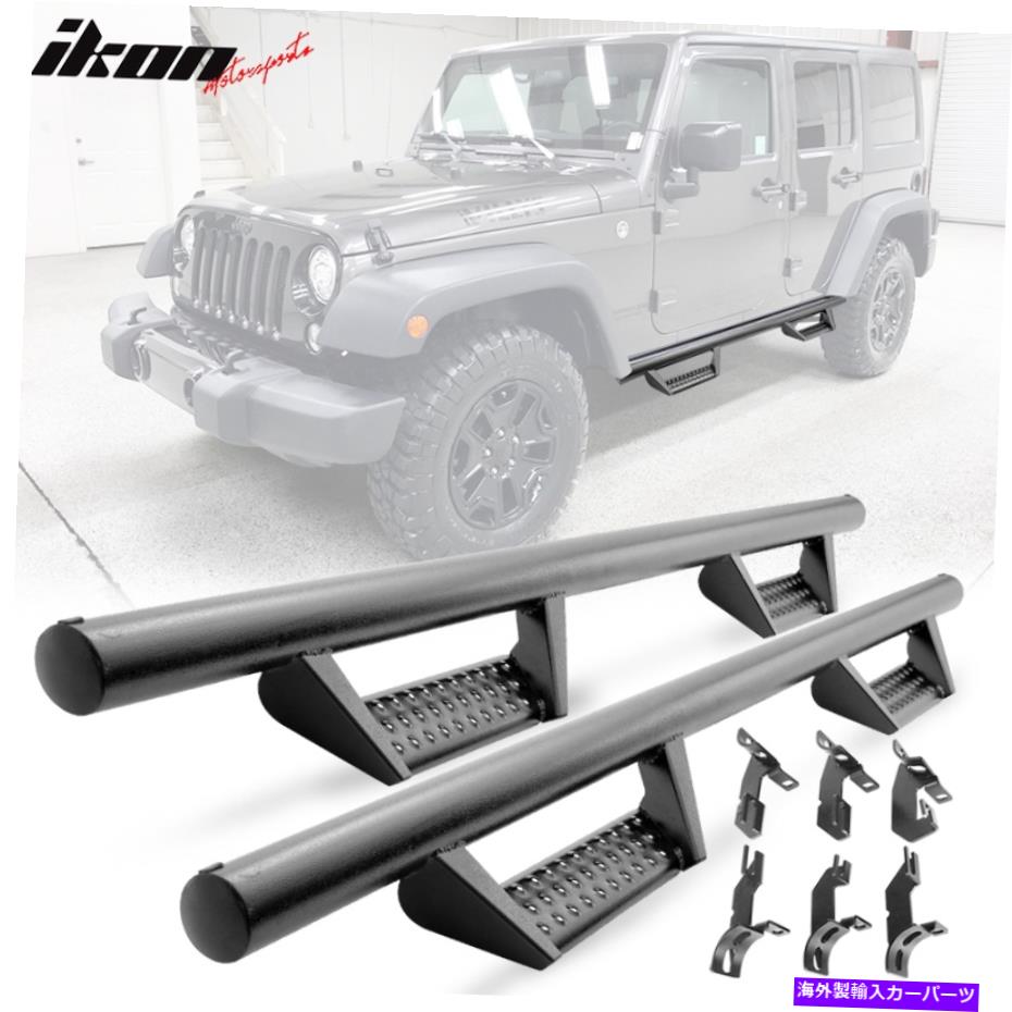 Nerf Bar フィット07-18ジープラングラー4DR BCKスタイルのサイドステップバー Fits 07-18 Jeep Wrangler 4Dr BCK Style Side Step Bars【並行輸入品】