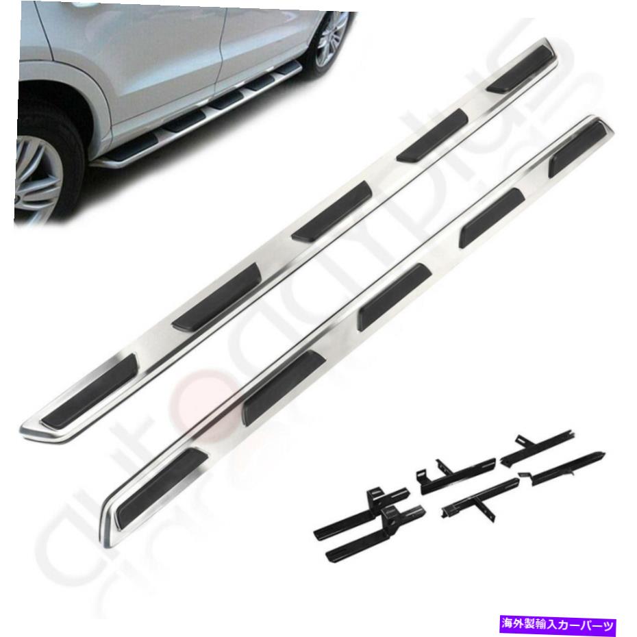 Nerf Bar フィット2007-2015 2008 2009アウディQ7アルミニウムランニングボードサイドステップnerfバー Fits 2007-2015 2008 2009 Audi Q7 Aluminum Running Boards Side Steps Nerf Bars【並行輸入品】｜Us Custom Parts Shop USDM