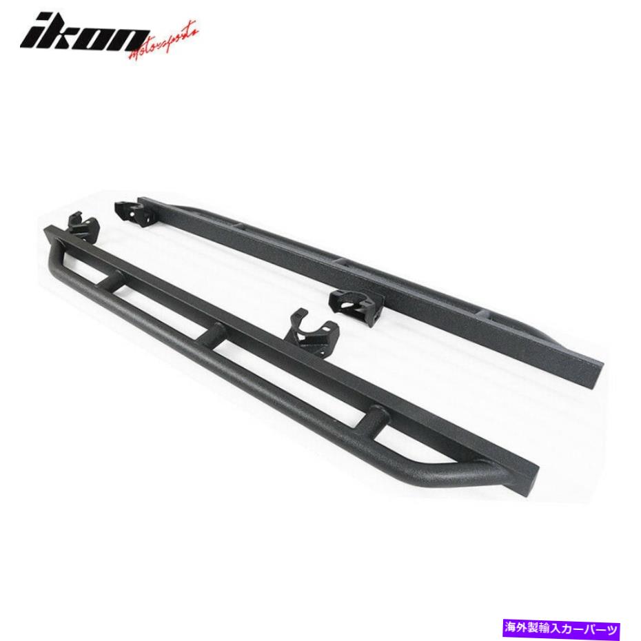 Nerf Bar フィット07-18ジープラングラーJK4DRテクスチャアーマーサイドステップナーフバーランニングボード Fits 07-18 Jeep Wrangler JK 4Dr Textured Armor Side Step Nerf Bar Running Board【並行輸入品】