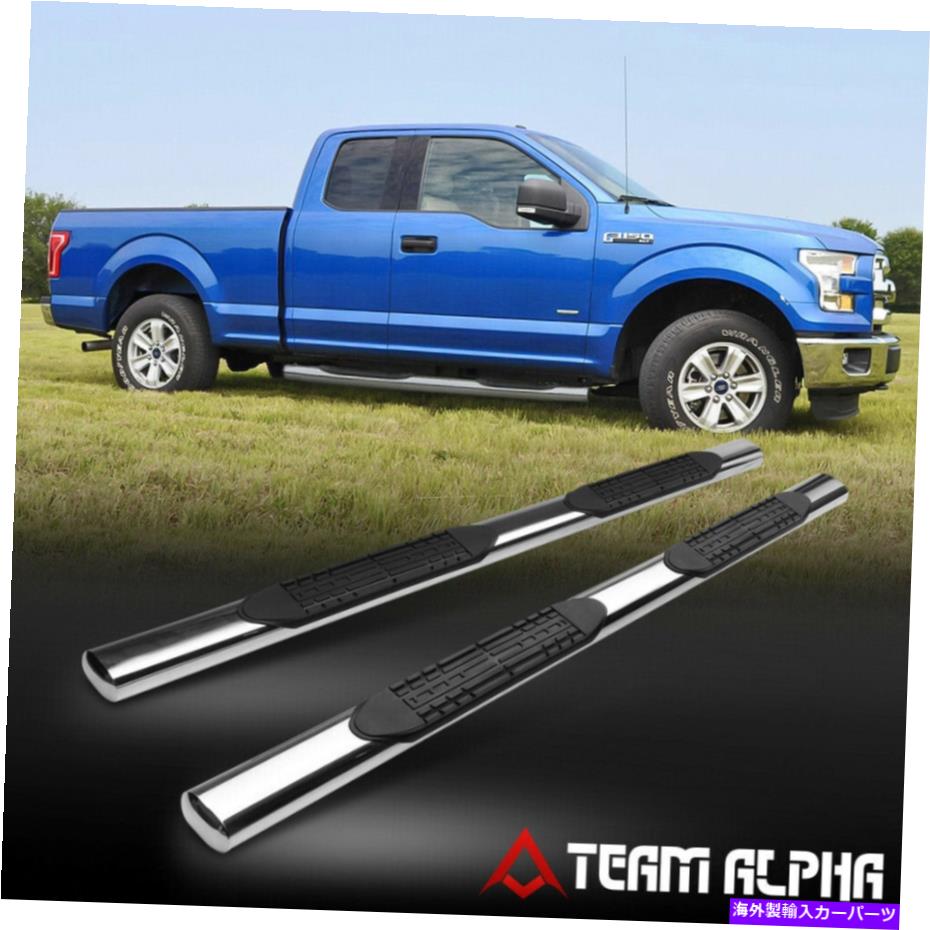 Nerf Bar 2015-2022 F150/F250/F350 [EXT CAB]楕円形のステンレス鋼4 "NERFバーサイドステップ Fits 2015-2022 F150/F250/F350[EXT CAB]Oval Stainless Steel 4" Nerf Bar Side Step【並行輸入品】｜Us Custom Parts Shop USDM