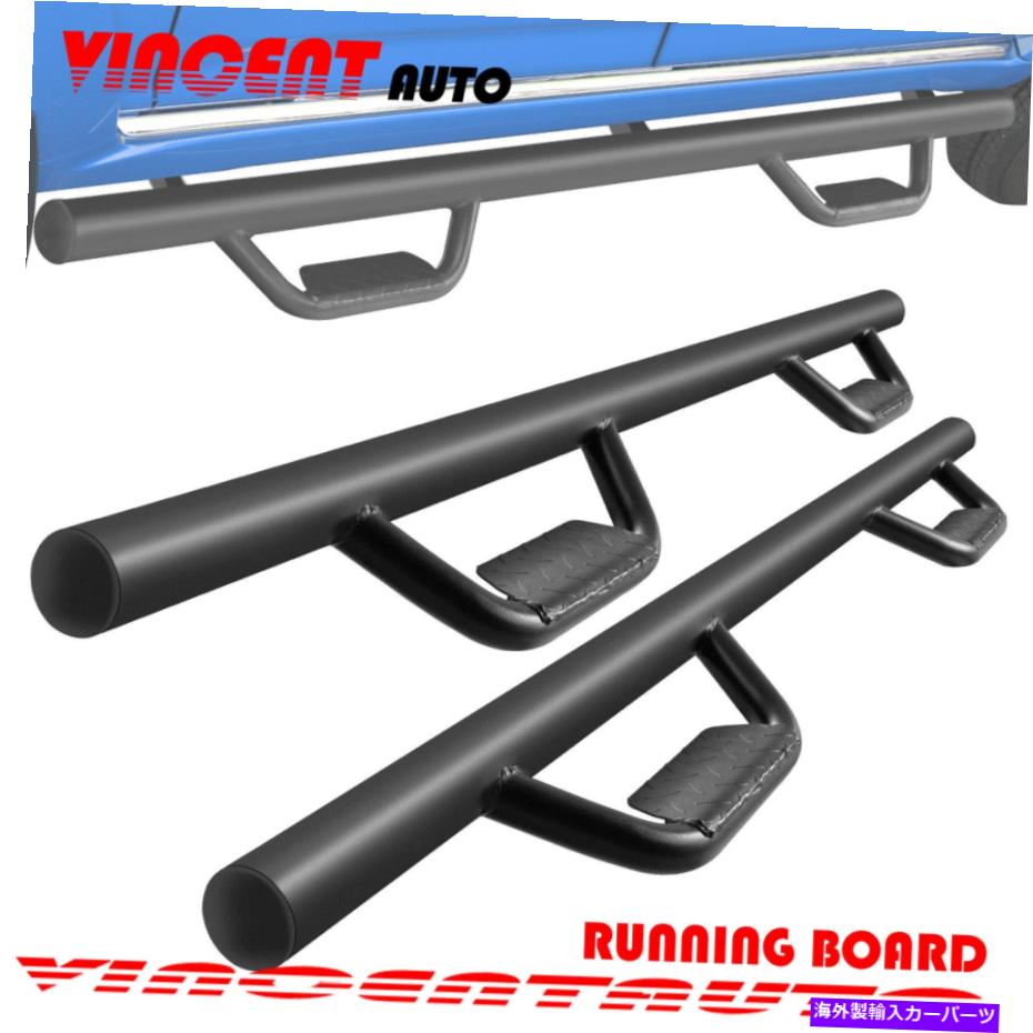 Nerf Bar フィット07-21トヨタツンドラダブルキャブサイドステップランニングボードnerf bar blk hoop Fit 07-21 Toyota Tundra Double Cab Side Step Running Board Nerf Bar BLK HOOP【並行輸入品】