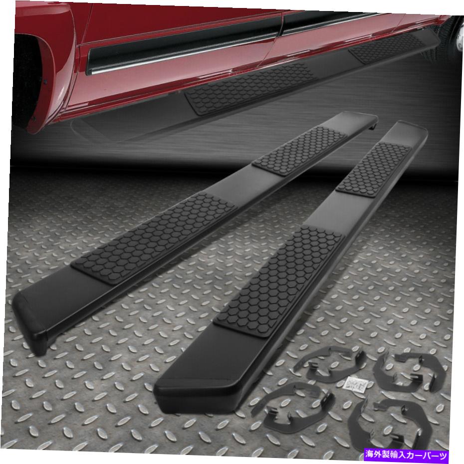 Nerf Bar 07-19シルバラードシエラクルーキャブ5.5 "ブラックサイドステップナーフバーランニングボード FOR 07-19 SILVERADO SIERRA CREW CAB 5.5" BLACK SIDE STEP NERF BAR RUNNING BOARD【並行輸入品】|Us Custom Parts Shop USDM