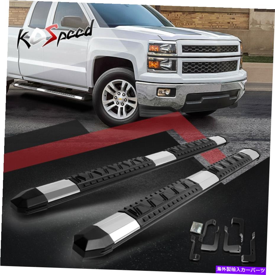 Nerf Bar 5 "wアルミニウムランニングボードサイドステップ07-19シルバラード/シエラエクステキ 5"W Aluminum Running Board Side Step Nerf Bar for 07-19 Silverado/Sierra Ext Cab【並行輸入品】｜Us Custom Parts Shop USDM