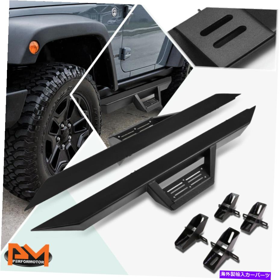 Nerf Bar 07-18用ジープラングラー2ドア3 "サイドナーフバーランニングボードw/ downステップパッド For 07-18 Jeep Wrangler 2-Door 3" Side Nerf Bar Running Board W/ Down Step Pad【並行輸入品】｜Us Custom Parts Shop USDM