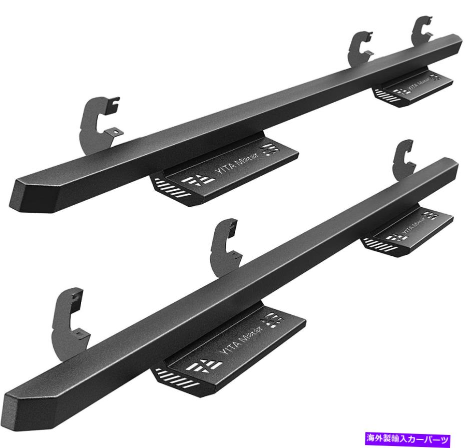 Nerf Bar 19-22シルバラード/シエラダブルキャブドロップサイドステップナーフバーblkのランニングボード Running Boards for 19-22 Silverado/Sierra Double Cab Drop Side Step Nerf Bar BLK【並行輸入品】｜Us Custom Parts Shop USDM