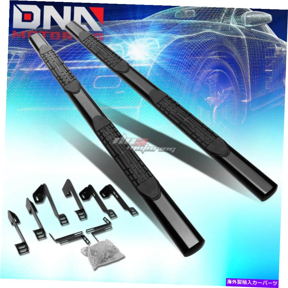 Nerf Bar 99-14シルバラードクルーキャブマイルドスチール4 "楕円形の黒いサイドステップナーフバーキット FOR 99-14 SILVERADO CREW CAB MILD STEEL 4"OVAL BLACK SIDE STEP NERF BARS KIT【並行輸入品】|Us Custom Parts Shop USDM