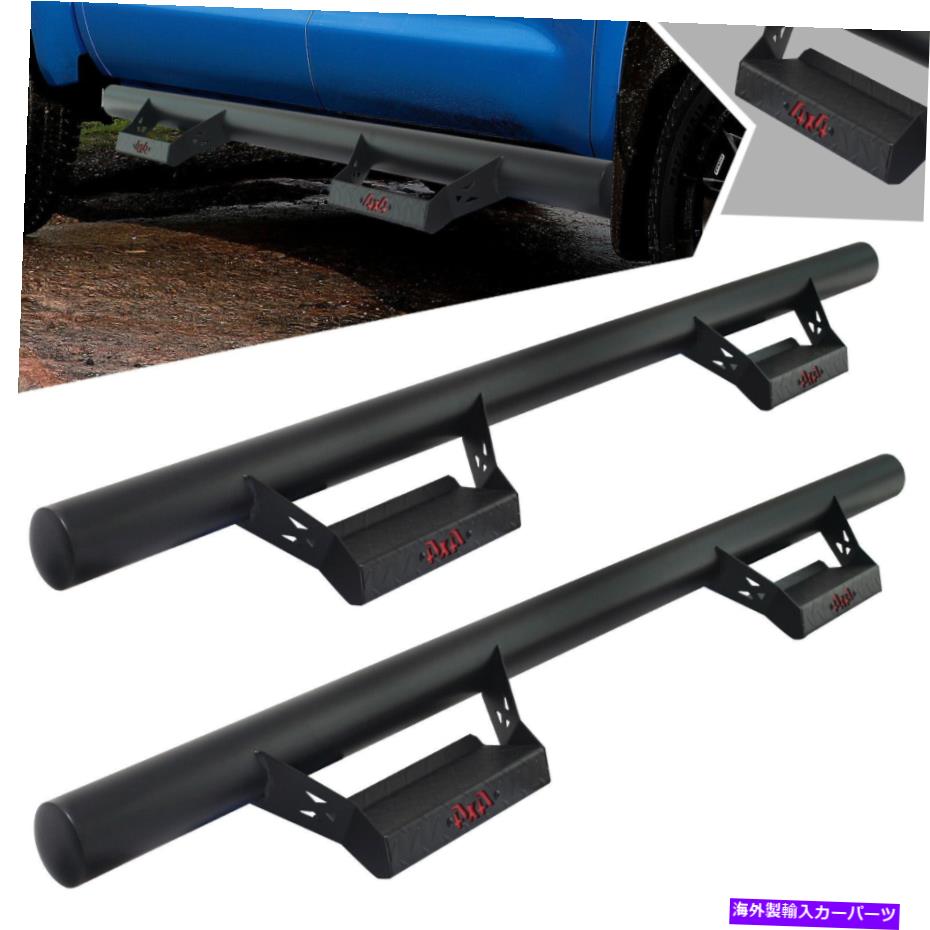 Nerf Bar 2007-2021トヨタツンドラクルーマックスサイドステップのNERFバーランニングボード Nerf Bars Running Boards For 2007-2021 TOYOTA TUNDRA CREWMAX Side Steps【並行輸入品】