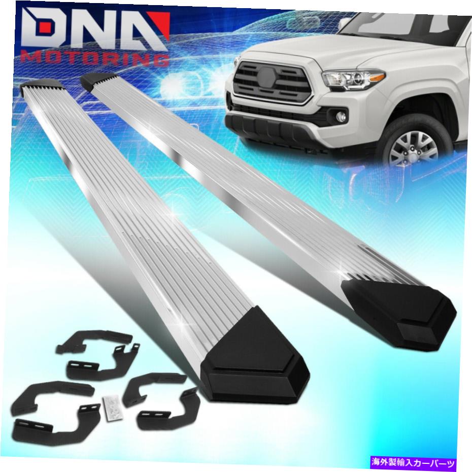 Nerf Bar 2005-2020のタコマダブルキャブ6.25 "クロムプリーツステップナーフバーランニングボード FOR 2005-2020 TACOMA DOUBLE CAB 6.25" CHROME PLEATED STEP NERF BAR RUNNING BOARD【並行輸入品】｜Us Custom Parts Shop USDM