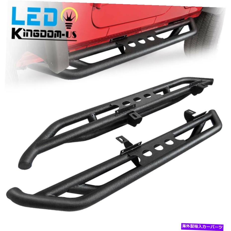 Nerf Bar 2007-2018のジープラングラーJK 2ドアアーマーサイドステップナーフバーランニングボード for 2007-2018 Jeep Wrangler JK 2 Door Armor Side Steps Nerf Bars Running Boards【並行輸入品】