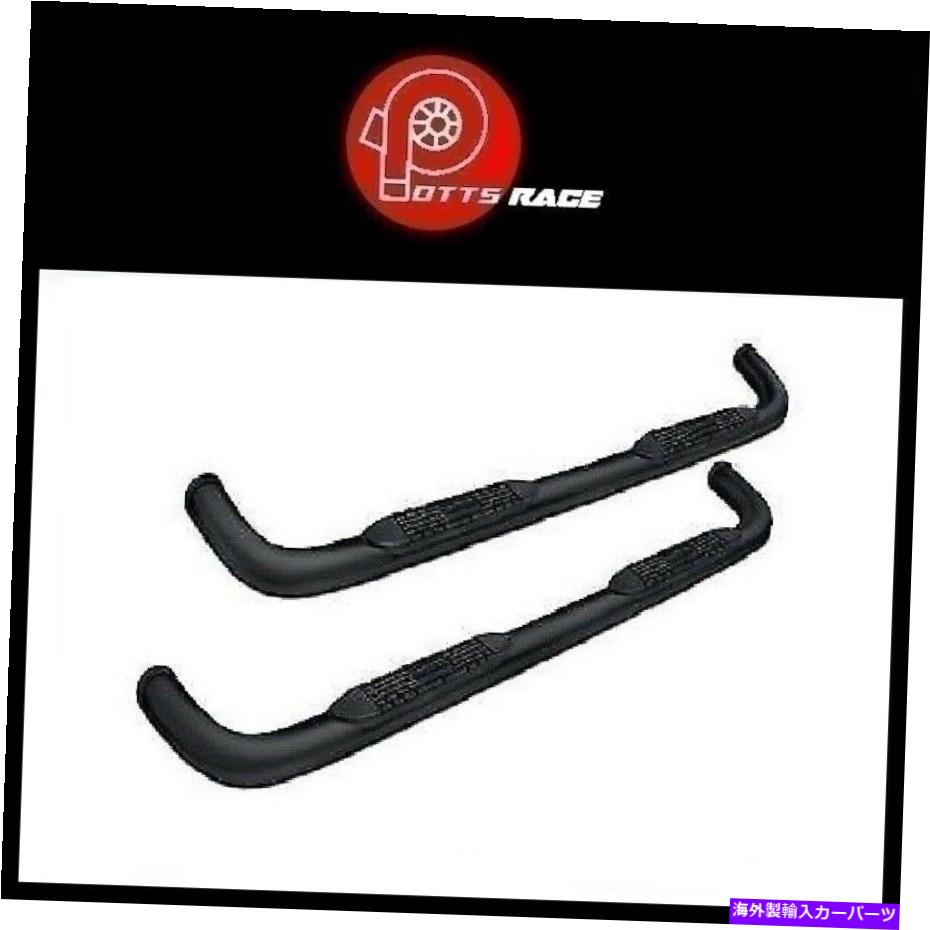 Nerf Bar PROMAXX AUTOMOTIVE 3 ''ブラックラウンドナーフバーは99-16シボレーに適合します ProMaxx Automotive 3'' Black Round Nerf Bars Fits 99-16 Chevy【並行輸入品】