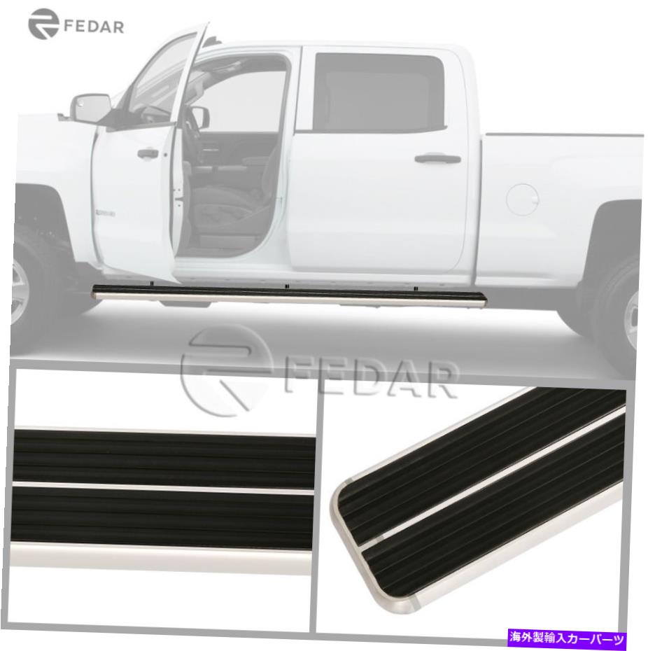 Nerf Bar シボレーシルバラード/GMCシエラピックアップクルーキャブ2007-2016のネルフバー Nerf Bar For Chevy Silverado/GMC Sierra Pickup Crew Cab 2007-2016【並行輸入品】｜Us Custom Parts Shop USDM