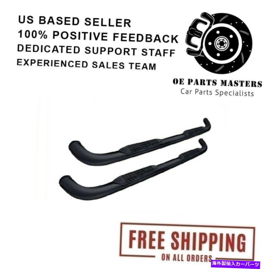 Nerf Bar Promaxx Automotive 11379b for 09-16 Dodge Ram Quad Cab 3 ''ブラックラウンドナーフバー ProMaxx Automotive 11379B For 09-16 Dodge Ram Quad Cab 3'' Black Round Nerf Bars【並行輸入品】