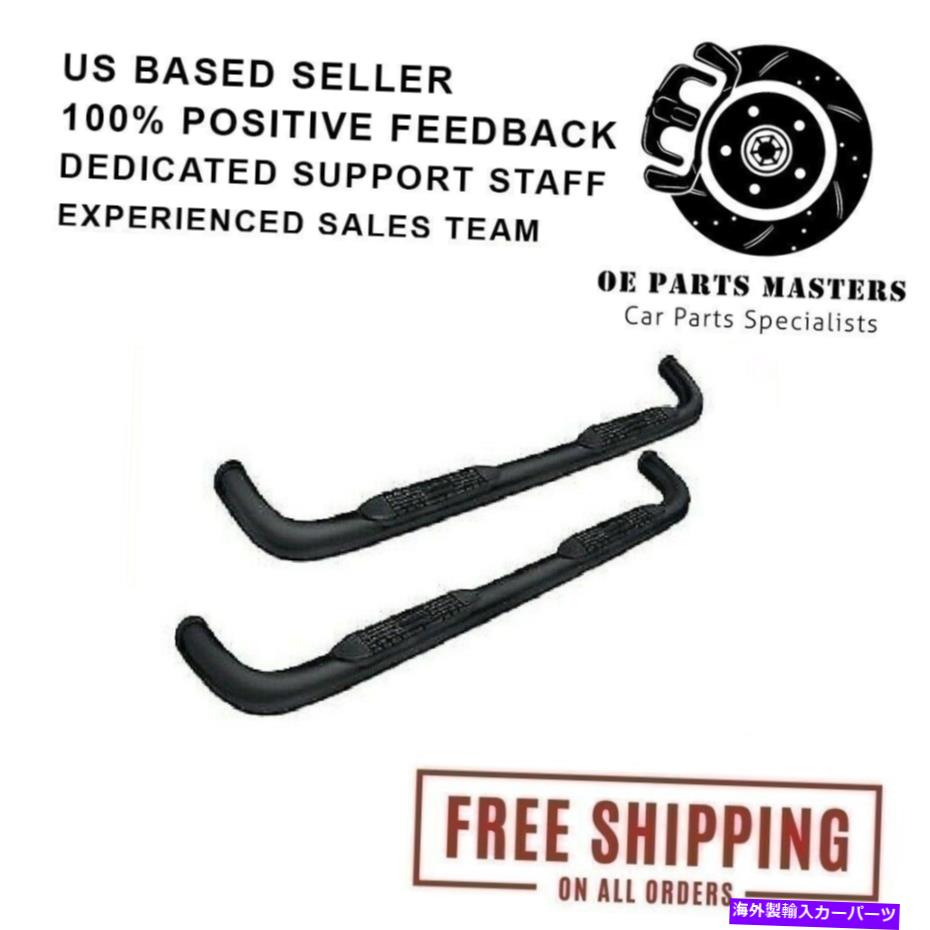 Nerf Bar PROMAXX AUTOMOTIVE FITS 99-16 CHEVY SILVERADO/GMCSIERRA 3 ''ブラックラウンドナーフ ProMaxx Automotive Fits 99-16 Chevy Silverado/GMCSierra 3'' Black Round Nerf【並行輸入品】｜Us Custom Parts Shop USDM