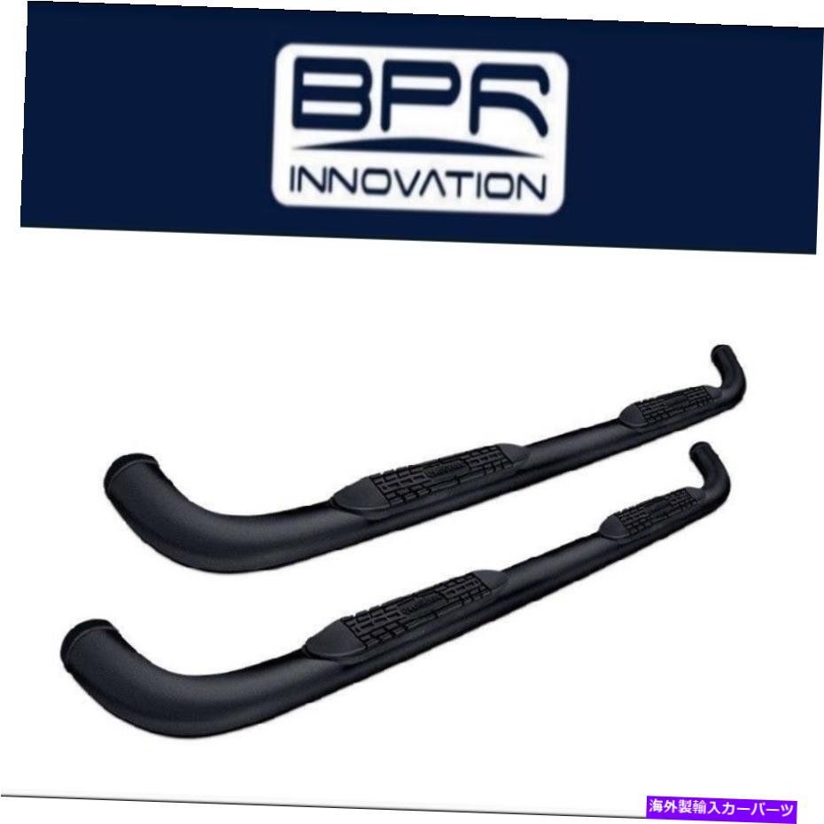 Nerf Bar 04-14のPROMAXX AUTOMOTIVE NISSAN TITAN CREW CAB 3 ''ブラックラウンドナーフバー ProMaxx Automotive For 04-14 Nissan Titan Crew Cab 3'' Black Round Nerf Bars【並行輸入品】｜Us Custom Parts Shop USDM