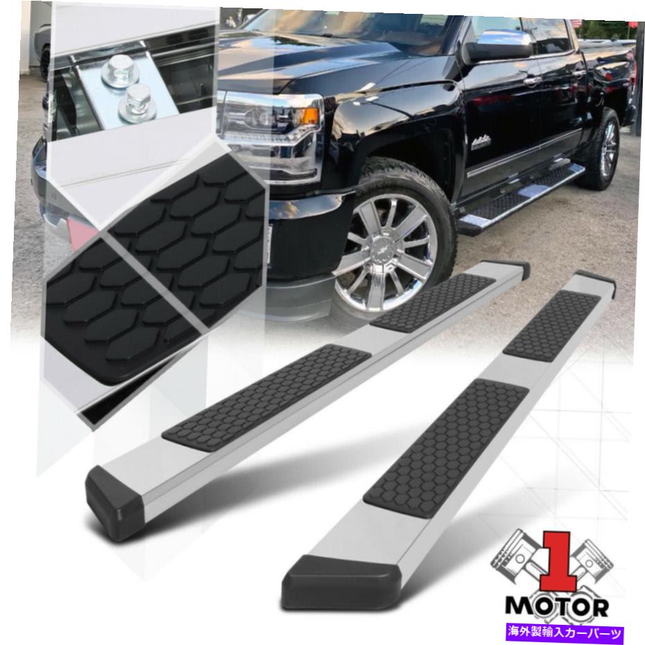 Nerf Bar 07-19シルバラードクルーキャブ用のステンレスランニングボード5 "サイドステップnerfバー Stainless Steel Running Board 5" Side Step Nerf Bar for 07-19 Silverado Crew Cab【並行輸入品】｜Us Custom Parts Shop USDM 106,541円