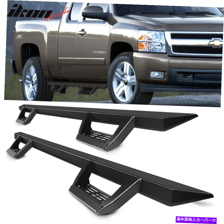Nerf Bar フィット07-18シボレーシルバラードGMCシエラ拡張タクシーイコンV2スタイルランニングボード Fits 07-18 Chevy Silverado GMC Sierra Extended Cab IKON V2 Style Running Boards【並行輸入品】｜Us Custom Parts Shop USDM