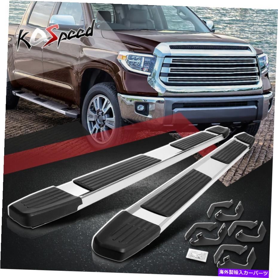 Nerf Bar 6 "サイドステップナーフバーランニングボード07-21 Tundra Extended Crew/Crewmax Cab 6" Side Step Nerf Bar Running Boards for 07-21 Tundra Extended Crew/Crewmax Cab【並行輸入品】|Us Custom Parts Shop USDM