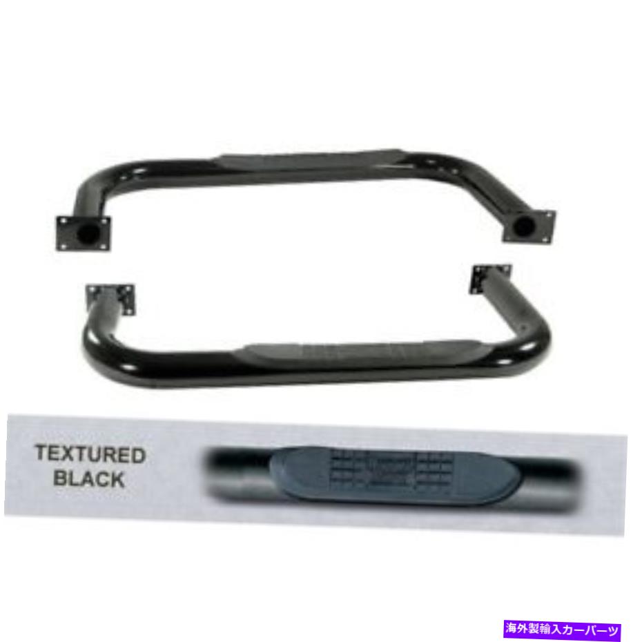 Nerf Bar 頑丈なリッジ11591.02サイドチューブステップ。テクスチャブラック新しい Rugged Ridge 11591.02 Side Tube Step; Textured Black NEW【並行輸入品】|Us Custom Parts Shop USDM