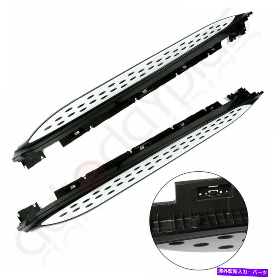Nerf Bar 1PAIR SIDE STEP NERF BARS 2016-2018のランニングボードメルセデスベンツX253 GLC300 1PAIR Side Step Nerf Bars Running Boards For 2016-2018 Mercedes-Benz X253 GLC300【並行輸入品】