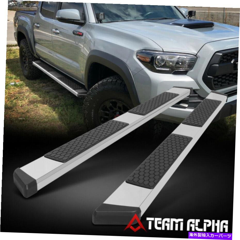 Nerf Bar フィット2005-2022タコマ[クルーキャブ]ステンレス鋼5 "フラットボードナーフバーサイドステップ Fits 2005-2022 Tacoma[CREW CAB]Stainless Steel 5" Flat Board Nerf Bar Side Step【並行輸入品】｜Us Custom Parts Shop USDM