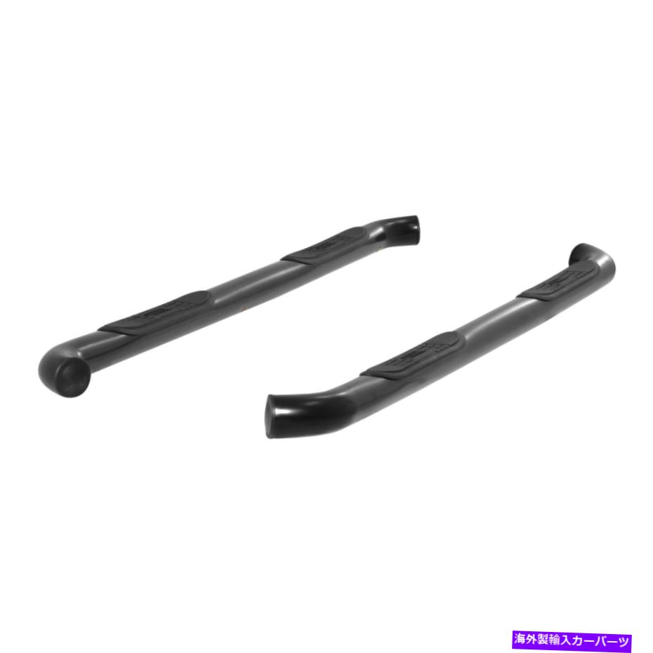 Nerf Bar 牡羊座3インチラウンドブラックナーフバー2005-22トヨタタコマダブルキャブのサイドステップ Aries 3in Round Black Nerf Bars Side Step for 2005-22 Toyota Tacoma Double Cab【並行輸入品】