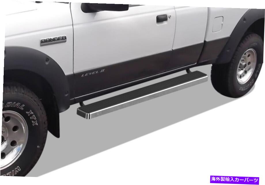 Nerf Bar iboardステンレス鋼5インランニングボードフィット99-11フォードレンジャースーパーキャブ4ドア iBoard Stainless Steel 5in Running Boards Fit 99-11 Ford Ranger Super Cab 4-Door【並行輸入品】