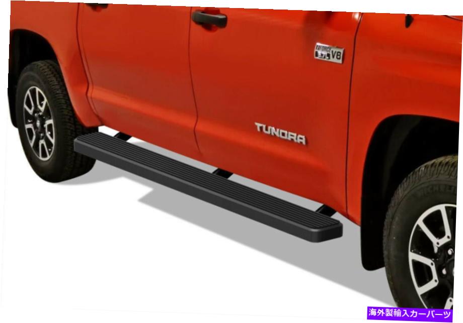 Nerf Bar iboardランニングボード5インチマットブラックフィット07-21トヨタツンドラクルーマックスキャブ iBoard Running Boards 5 inches Matte Black Fit 07-21 Toyota Tundra CrewMax Cab【並行輸入品】