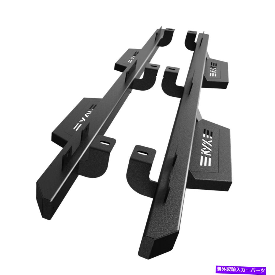 Nerf Bar 18-20ジープラングラーJL 4DOORのためのKyxサイドステップスチールラウンドホールロックスライダー KYX Side Step Steel Round Hole Rock Slider For 18-20 Jeep Wrangler JL 4Door【並行輸入品】