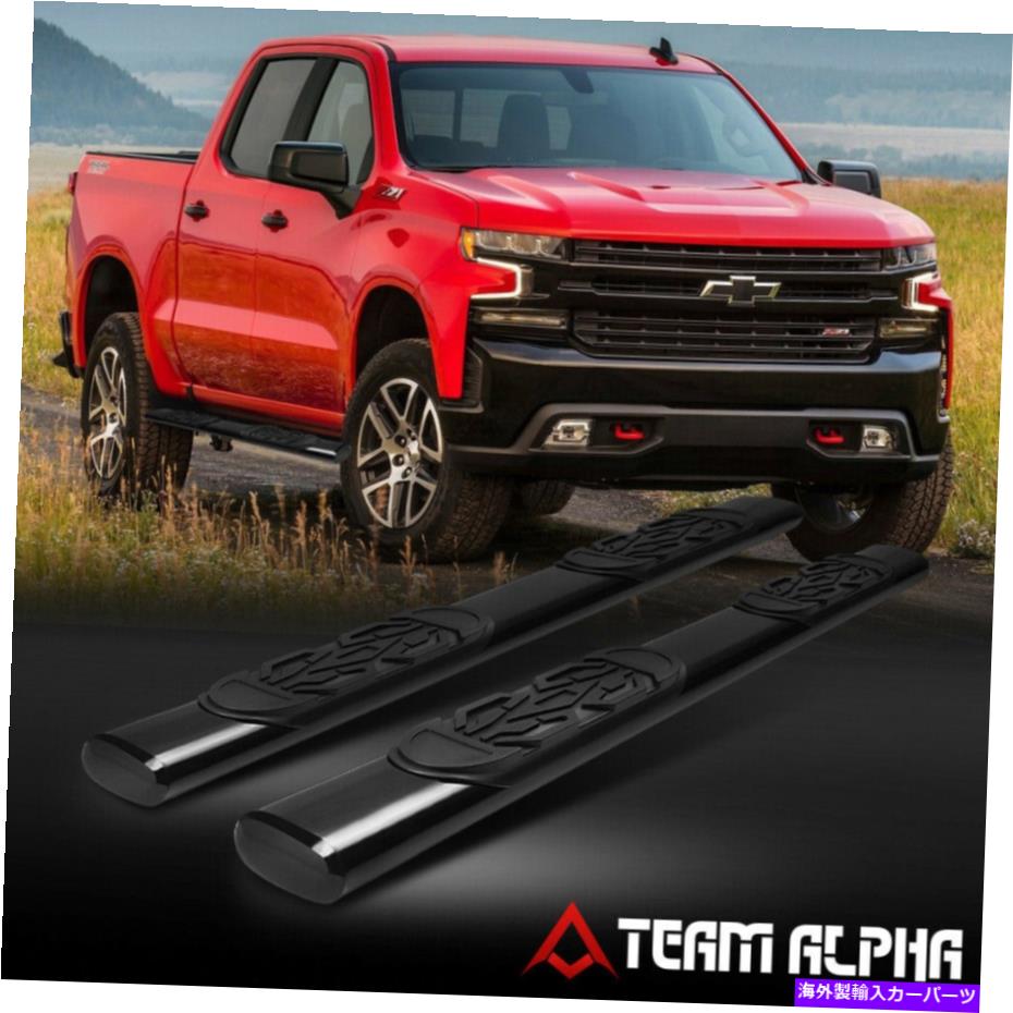 Nerf Bar フィット2019-2021シルバラード/シエラ[クルーキャブ]卵胞6 "ナーフバーサイドステップ Fits 2019-2021 Silverado/Sierra [CREW CAB] Oval Mild Steel 6" Nerf Bar Side Step【並行輸入品】｜Us Custom Parts Shop USDM