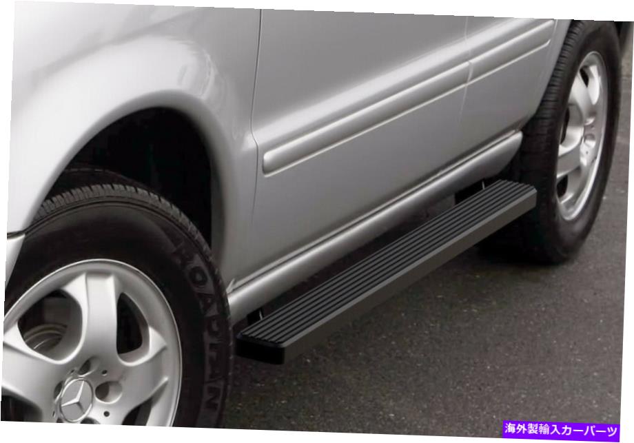 Nerf Bar iboardランニングボード4インチマットブラックフィット98-05メルセデスベンツMLクラスSUV iBoard Running Boards 4 inches Matte Black Fit 98-05 Mercedes-Benz ML-Class SUV【並行輸入品】