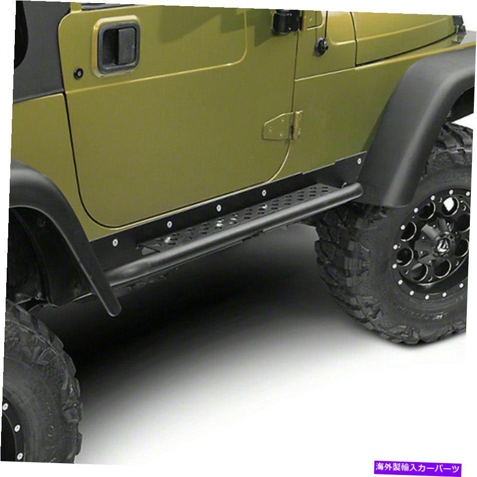 Nerf Bar 2xサイドステップガードアーマーナーフバーランニングボードフィット1997-2006ジープラングラーTJ 2x Side Step Guards Armor Nerf Bar Running Boards Fit 1997-2006 Jeep Wrangler TJ【並行輸入品】