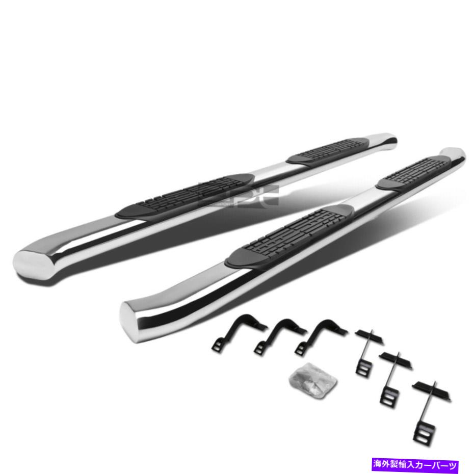 Nerf Bar フィット15-22フォードF150/スーパーデューティクルーキャブ4 "クロム湾曲した楕円形のサイドステップナーフバー Fit 15-22 Ford F150/Super Duty Crew Cab 4" Chrome Curved Oval Side Step Nerf Bar【並行輸入品】｜Us Custom Parts Shop USDM