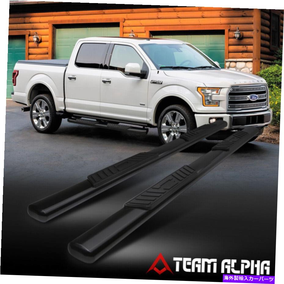 Nerf Bar FIT 2015-2022 F150/F250 [スーパークルーキャブ]楕円形のブラックマイルドスチール5 "ネルフバーサイドステップ Fit 2015-2022 F150/F250[SUPERCREW CAB]Oval Black Mild Steel 5"Nerf Bar side step【並行輸入品】｜Us Custom Parts Shop USDM 100,210円