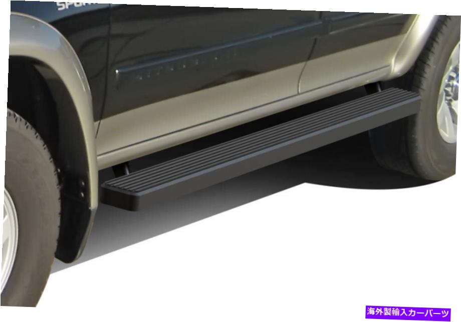 Nerf Bar iboardランニングボード4inマットブラックフィット99-03 Mitsubishi Montero Pajero Sport iBoard Running Boards 4in Matte Black Fit 99-03 Mitsubishi Montero Pajero Sport【並行輸入品】