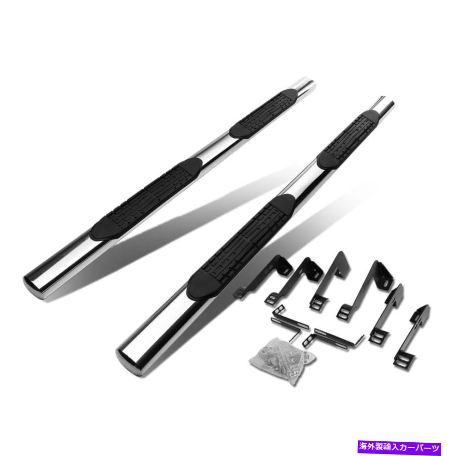 Nerf Bar 4 "09-14シボレーシルバラード1500 2500 3500クルーキャブ用の楕円形のnerfバーランニングボード 4"Oval Nerf Bar Running Board for 09-14 Chevy Silverado 1500 2500 3500 Crew Cab【並行輸入品】｜Us Custom Parts Shop USDM