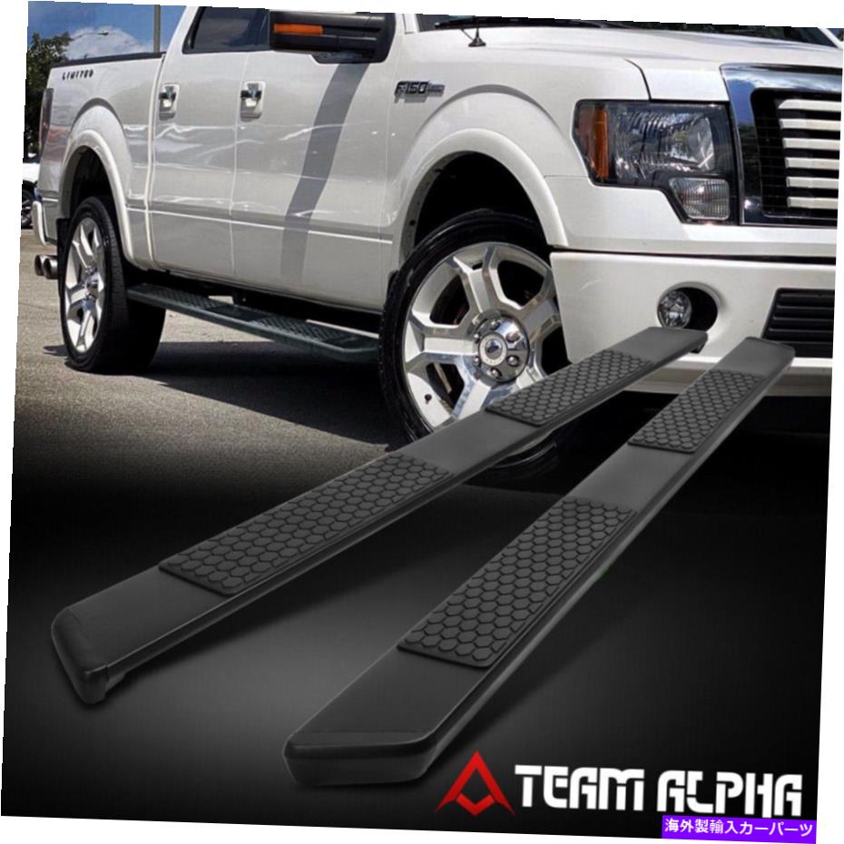 Nerf Bar フィット2004-2014 F150 [クルーキャブ]ブラックステンレス5 \