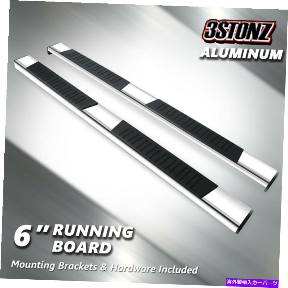 Nerf Bar 19-22 GMCシエラ1500ダブルキャブクロムサイドステップナーフバーのランニングボード Running Board For 19-22 GMC Sierra 1500 Double Cab Chrome Side Step Nerf Bar【並行輸入品】