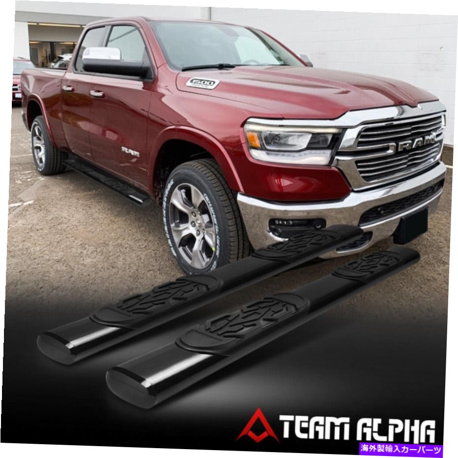 Nerf Bar フィット2019-2020 RAM 1500 [Quad/Ext Cab]楕円形の黒い軟鋼6 \